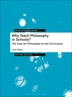 cover image of Why Teach Philosophy in Schools?